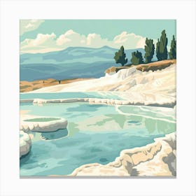 Turkish Hot Springs 1 Canvas Print