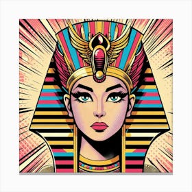 Pop Egyptian Safiya Vibe Queen Canvas Print