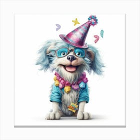 Birthday Dog 2 Canvas Print