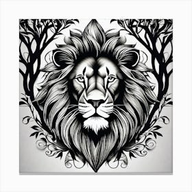 Lion Head 21 Canvas Print