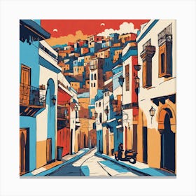 Moroccan Street 1 Canvas Print