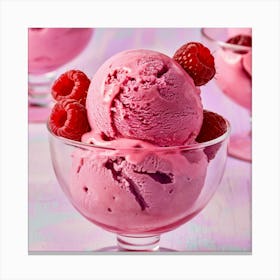 Raspberry Ice Cream 7 Canvas Print