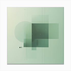 Abstract geometric retro modern illustration Canvas Print