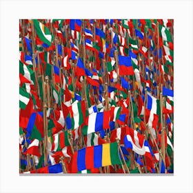 Flags Of The World 3 Canvas Print