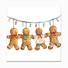 Gingerbread Men Canvas Print