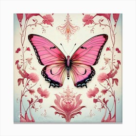 Pink Butterfly Canvas Print