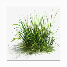 Watercolor-Spring-Grass-Clipart.21 Canvas Print