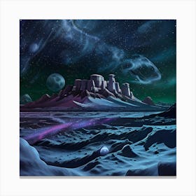 Space Landscape 8 Canvas Print