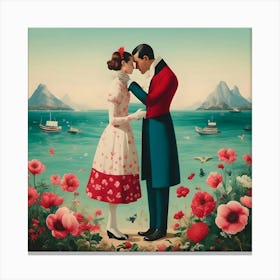 The Two Lovers Canvas Print