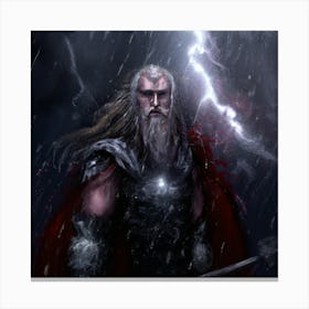 Dark God of Thunder Canvas Print
