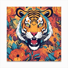 Roaring Tiger Canvas Print