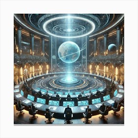 Celestial Senate Converted Canvas Print