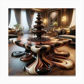 Chocolate Fountain Canvas Print