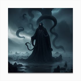 Dark Octopus Canvas Print