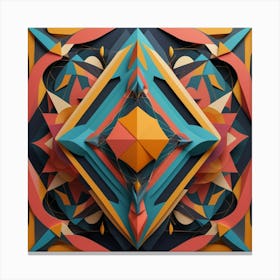 Geometric Abstract Art Canvas Print