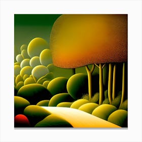 Tree In The Forest Canvas Print