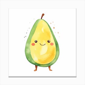 Kawaii Avocado Canvas Print