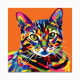 Kisha2849 Bengal Cat Colorful Picasso Style Full Page No Negati 66c410b6 316a 42d2 9461 11ca59be252b Canvas Print