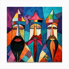 Three Beards 2 Canvas Print