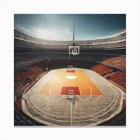 Basketball Court 4 Canvas Print