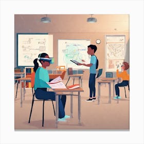 Vr Classroom 2 Canvas Print