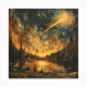 The Most Shining Star, Impressionism And Surrealism Canvas Print