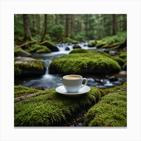 Coffee In The Forest 13 Canvas Print