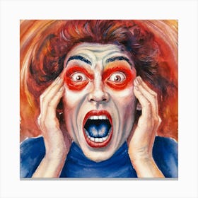 Scary Woman Canvas Print