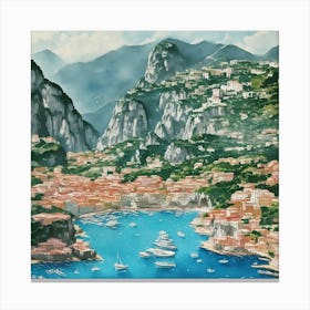 Amalfi Coast Canvas Print