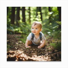 Baby In The Woods Canvas Print