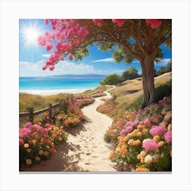 Path To The Beach 8 Canvas Print