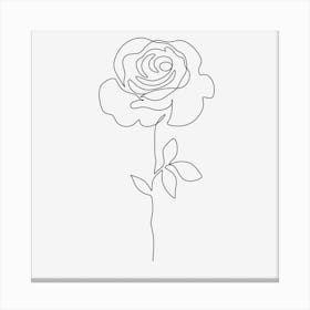 Flower Line art Canvas Print