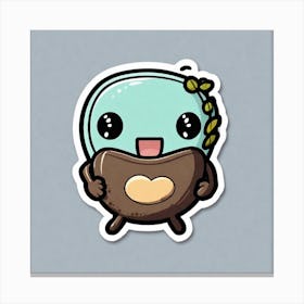 Kawaii Sticker Canvas Print