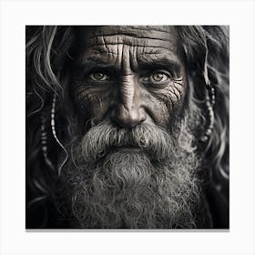 Portrait Of An Old Man 4 Canvas Print