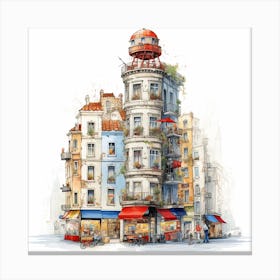 Paris Cityscape Canvas Print