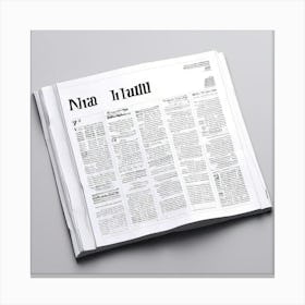 Newspaper 2 Canvas Print