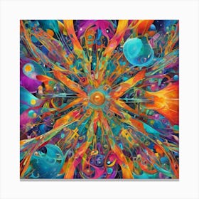 Psychedelic Explosion Canvas Print