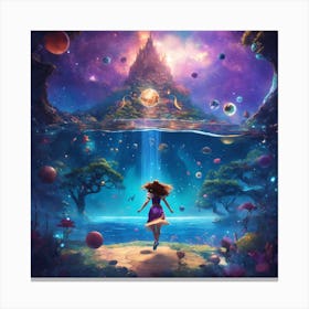 Girl In A Dream Canvas Print