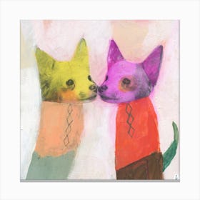 Dog Love Canvas Print