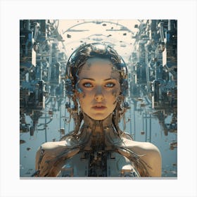 Cybernetic Woman Canvas Print