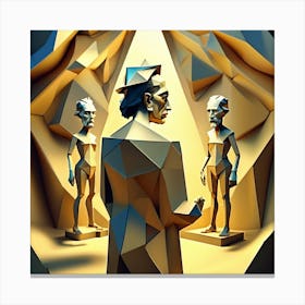 Man In A Cave Canvas Print