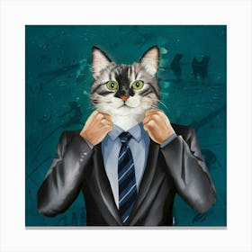 Sneaky Cat Art Illustration Painting Fashion Gs1mo5lnq 2ulnsrdxzp9g 8j3b5dt8rkwi4zvmhrvoba Canvas Print