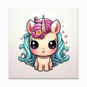 Cute Unicorn 623 Canvas Print