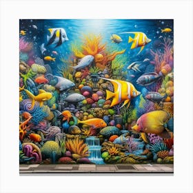 Underwater Mural Canvas Print