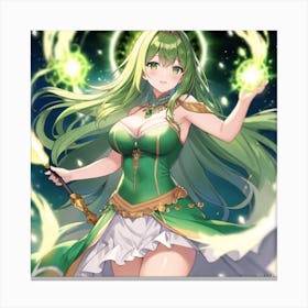 Green Mage Vicki Canvas Print