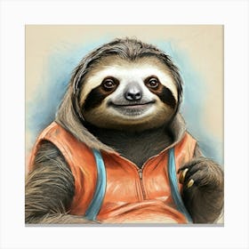 Sloth 61 Canvas Print