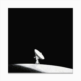 Satellite On The Moon Canvas Print