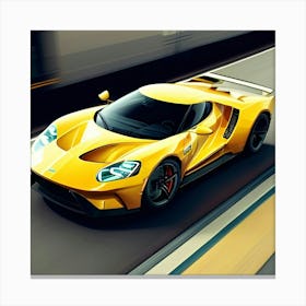 Ai photo of Ford Gt car Canvas Print