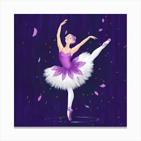 Purple Plum Ballet Art Illustration T Ueu2mtzgxupowgxx3mg Kchvtqo3tnscgixnwrnfrw Canvas Print