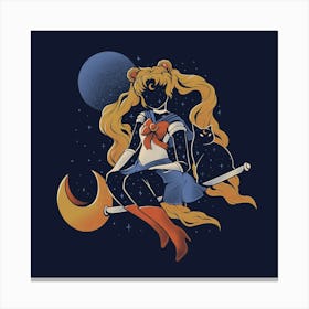 Cosmic Sailor - Cute Geek Anime Gift Canvas Print